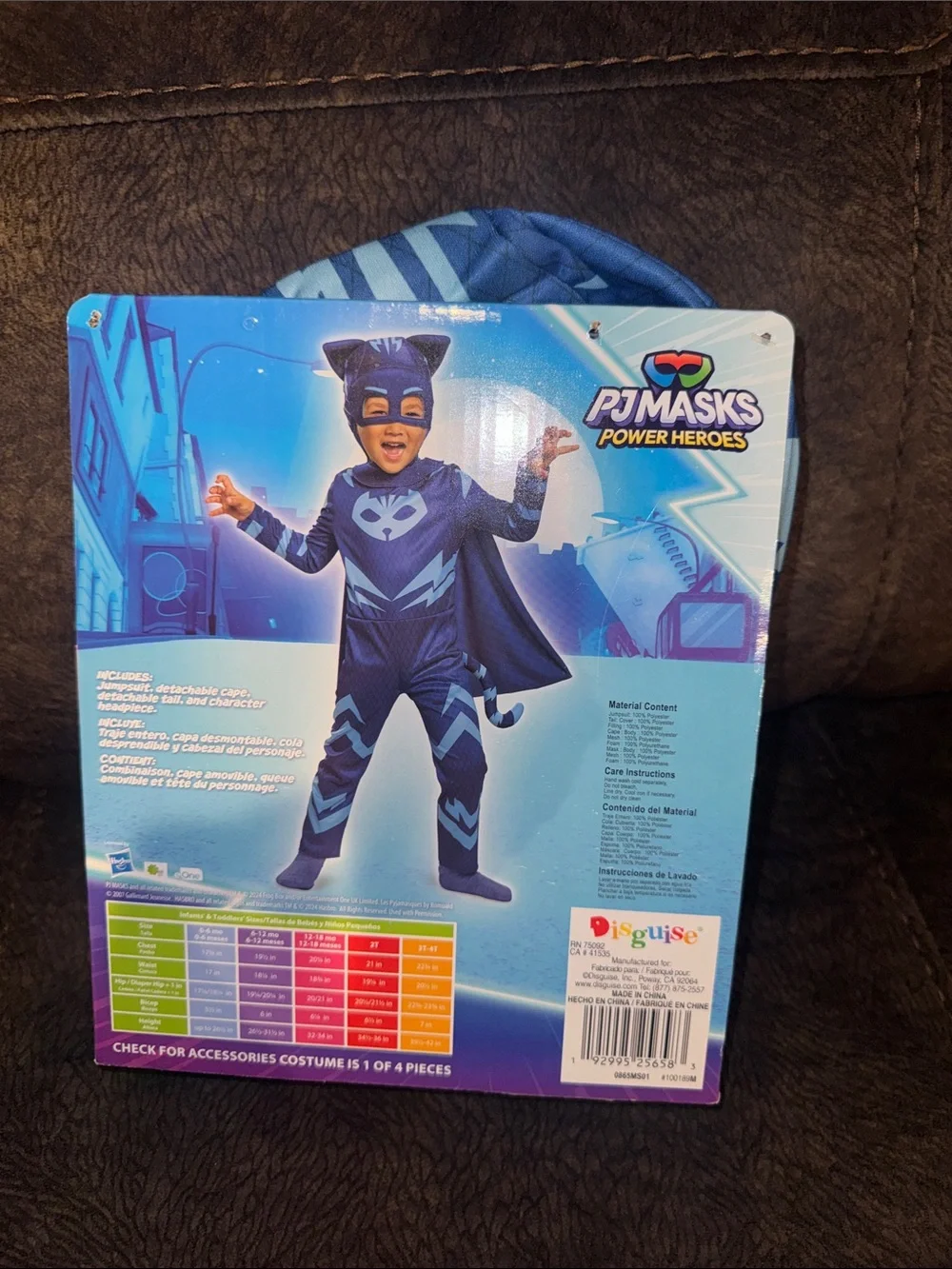 New Disguise toddlers PJ MASK CATBOY costume size 3T-4T
